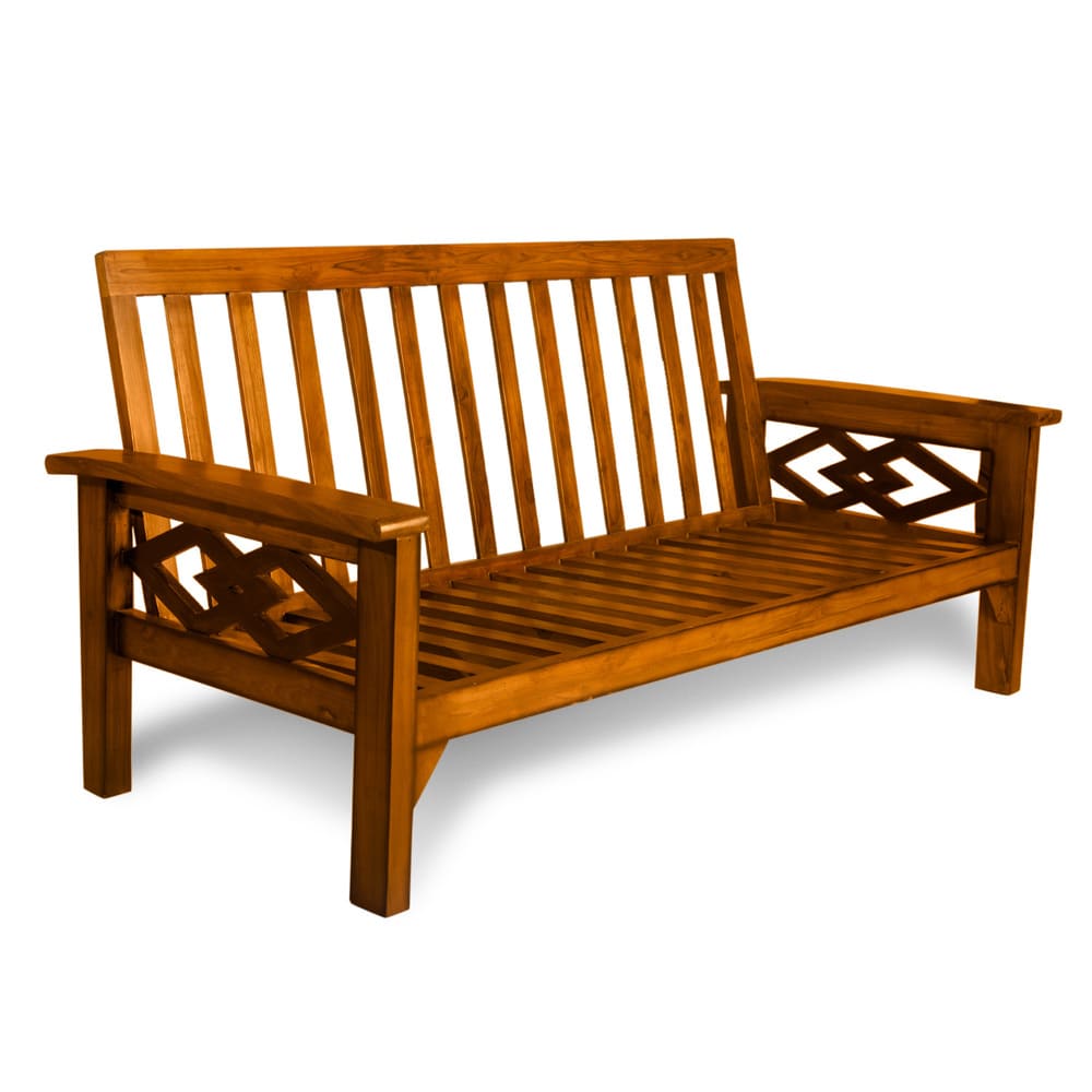 Teak wood best sale sofa 3 seater